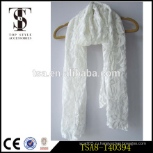 Легкий вес модный популярный выбор белый кружевной шарф весной универсальный круглый год